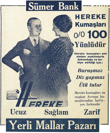 Sümerbank Hereke yünlü kumaşlar